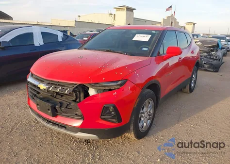 2021 Chevrolet Blazer Fwd 1Lt из США, поврежденный, VIN 3GNKBBRA2MS571862
